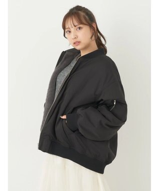 earth music&ecology リバーシブルＭＡー１ Black