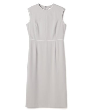 BEIGE， 【セットアップ対応】CINDY / クルーネックドレス L.Grey × White