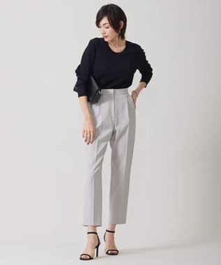 ICB 【接触冷感・UVケア・撥水・洗える】 LooseWeave テーパードパンツ トープ系