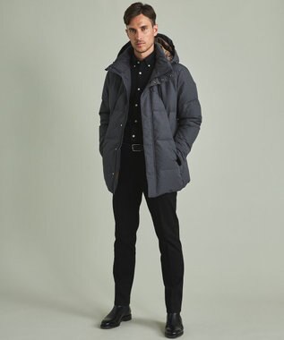 GOTAIRIKU 胸ポケット付にアップデート【吸水速乾/ストレッチ】クールマックス鹿の子 ビズシャツ_ボタンダウン ブラック系