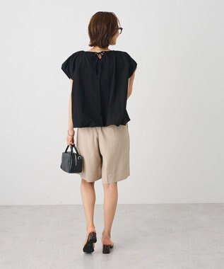 CRAFT STANDARD BOUTIQUE カットクレープ裾バルーンプルオーバー Black