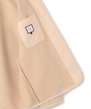 J.PRESS YORK STREET 【WOMEN】ノーカラーブルゾン ベージュ系