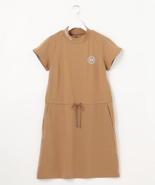 23区GOLF 【WOMEN】【吸水速乾/UVケア】モックネック ワンピース キャメル系