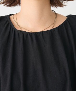 CRAFT STANDARD BOUTIQUE カットクレープ裾バルーンプルオーバー Black