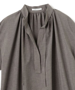 BEIGE， 【洗える/接触冷感/速乾/UVケア対応】BATEAU / スタンドカラードレス C.Gray