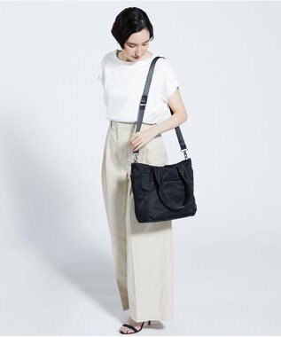 Y'SACCS 【Y’SACCS vous et】ナイロンキリカエ2WAYトート Mサイズ ブラック