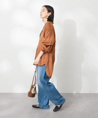 CRAFT STANDARD BOUTIQUE ヴィンテージボイルスキッパー長袖シャツ Camel