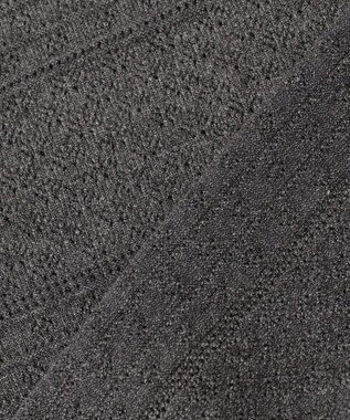 組曲 S 編み柄ディテールニット グレー系