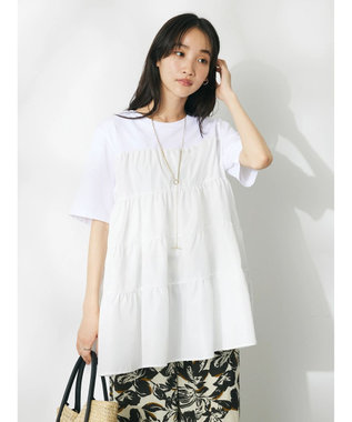 CRAFT STANDARD BOUTIQUE 異素材ティアードカットチュニック