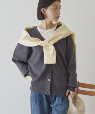 AMERICAN HOLIC Ｖネックニットカーディガン Charcoal Gray