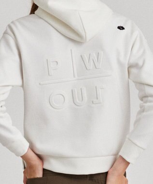 PW CIRCULUS 【WOMEN】スエード調 デタッチャブルフーディ ホワイト系