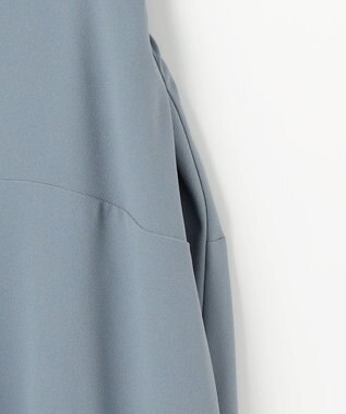 組曲 L 【WEB限定】バックサテンジョーゼット ワンピース ブルー系