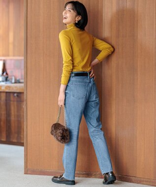 23区 S 【Oggi1月号/CLASSY.11月号掲載】スムージーコットン タートルネック ニット イエロー系