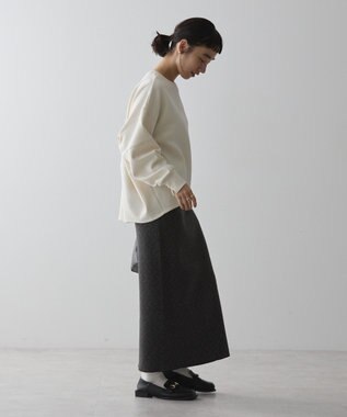 AMERICAN HOLIC 袖タックコクーンポンチプルオーバー Ivory