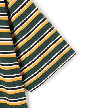 J.PRESS YORK STREET 【UNISEX】ベーシックボーダー Tシャツ ダークグリーン系2