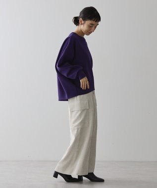 AMERICAN HOLIC 袖タックコクーンポンチプルオーバー Purple