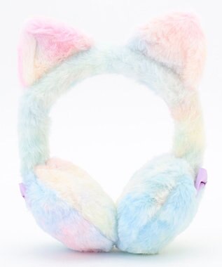 ANY KIDS ネコ耳イヤーマフ レインボー