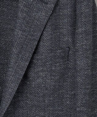 GOTAIRIKU 【宮田毛織】リネンジャージー カーディガンジャケット ネイビー系8