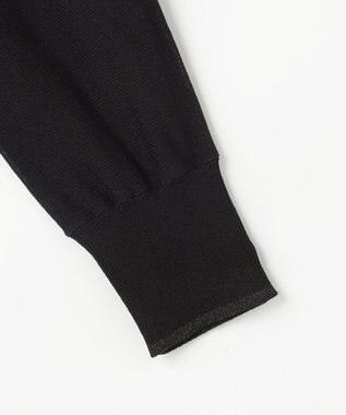 ANY SIS エアリー ニットフーディー ブラック