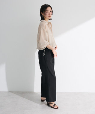 Green Parks 裾ドロストシアーシャツ Beige