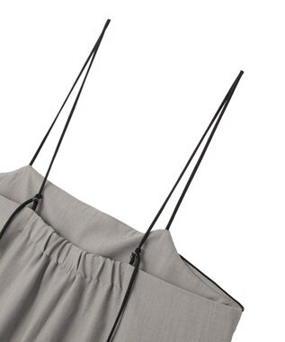 YECCA VECCA ラッフルキャミオールインワン Gray