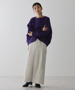 AMERICAN HOLIC 袖タックコクーンポンチプルオーバー Purple