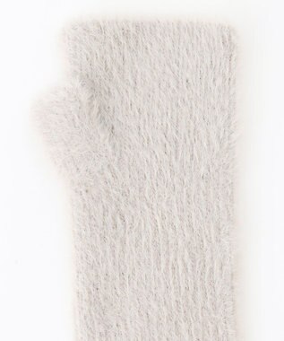 ANY SIS 【WEB＋一部店舗限定】シャギー ハンドウォーマー ライトグレー