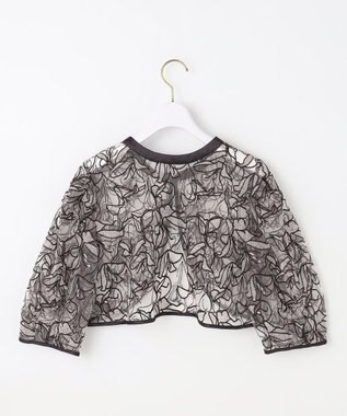 ANY SIS 【LilyCalin】ラインフラワーボレロ × ドレス ライトモカ