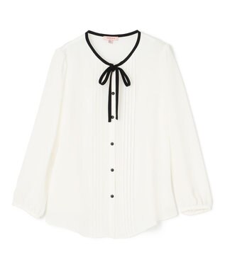 TOCCA 【消臭・洗える】PROMISE RIBBON ブラウス オフ系