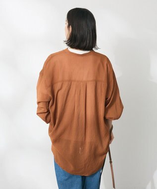 CRAFT STANDARD BOUTIQUE ヴィンテージボイルスキッパー長袖シャツ Camel