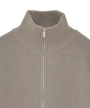 AMERICAN HOLIC ZIPハイネックカーディガン Beige