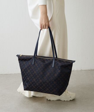 russet ＜380g/軽量＞ファスナー付きナイロントートバッグ(CE-1568) Purple/BR