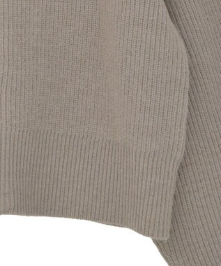 AMERICAN HOLIC ZIPハイネックカーディガン Beige