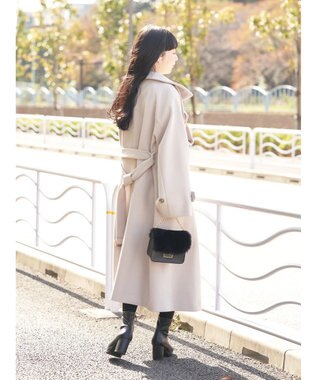 earth music&ecology ２ｗａｙカラーロングコート Beige