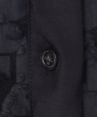 自由区 S シアージオメトリックジャカードプルオーバー ブラウス ネイビー