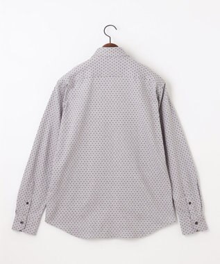 JOSEPH ABBOUD 【綿100％・ストレッチ】コンフォートジャージープリントシャツ ワイン系5