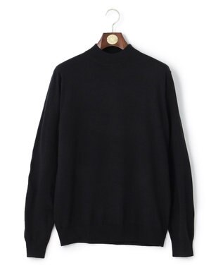 J.PRESS MEN モックネック ニット ブラック系