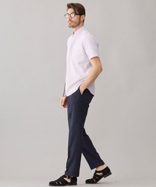 GOTAIRIKU ロングセラー【洗える/折り目加工/シワになりにくい/ウエストアジャスター】ウォッシャブル サマーウール100％パンツ_限定色(ノータック)23/24年モデル ネイビー系8