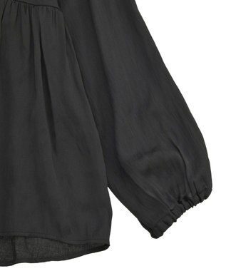 AMERICAN HOLIC サテンティアードブラウス Black