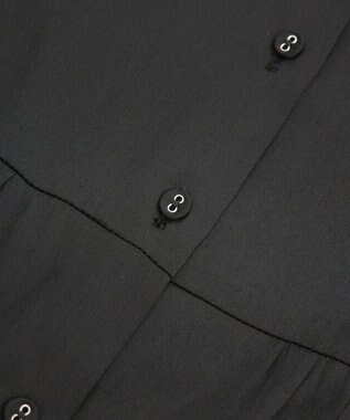 AMERICAN HOLIC サテンティアードブラウス Black