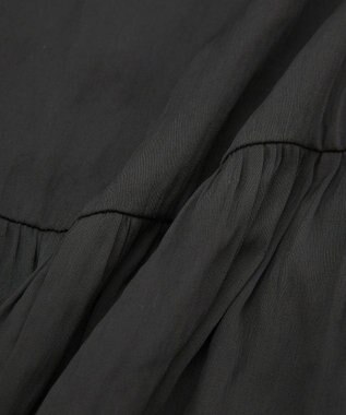 AMERICAN HOLIC サテンティアードブラウス Black