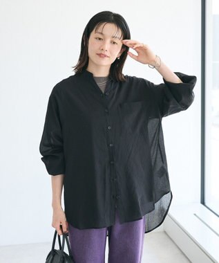 CRAFT STANDARD BOUTIQUE ヴィンテージボイルスキッパー長袖シャツ Black
