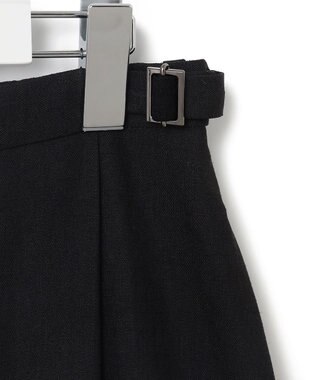 23区 S 【セットアップ対応】アイアスマットストレッチ フレア スカート ブラック系