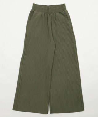 WEGO 【WEB限定/2025年秋冬新作/裾カットOK！自分サイズに調整可能/ウエストゴム/しわになりにくい/】カットプリーツパンツ カーキ