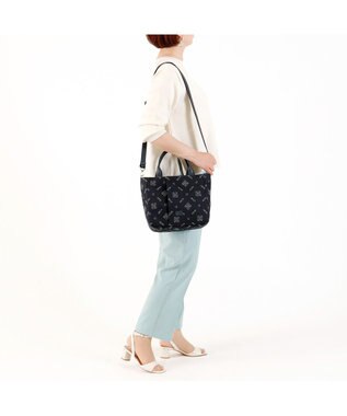 IBIZA アスール　ロゴデニム　2WAYバッグ 紺