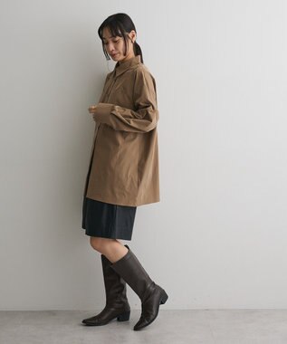 CRAFT STANDARD BOUTIQUE ビスチェレイヤード風シャツ Brown