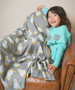 ami amie 【UNISEX】アヒルいっぱいブランケット FREE