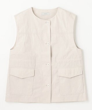 ANY L ミリタリーベスト アイボリー系