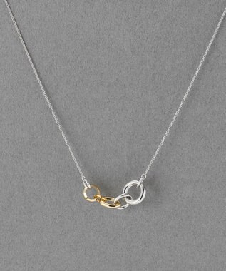 Phoebe 【金属アレルギー対応】ミックスループメタルネックレス　シルバー　ニッケルフリー シルバー