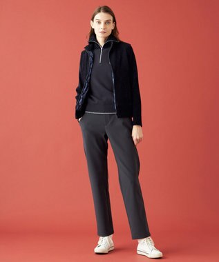 23区GOLF 【WOMEN】ストレッチモール リバーシブル ベスト 1着で2着分のお得感 温度調節に◎ ネイビー系